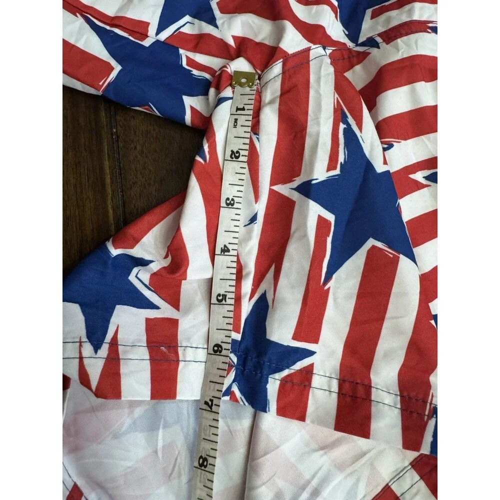 MAD ENGINE men’s stars stripes patriotic swim trunks shorts size XXL NWT